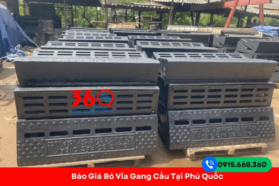 Bó vỉa gang cầu tại Phú Quốc