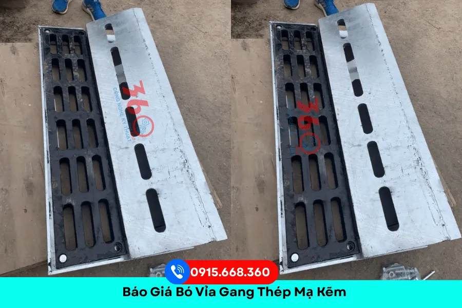 Bó vỉa gang thép mạ kẽm