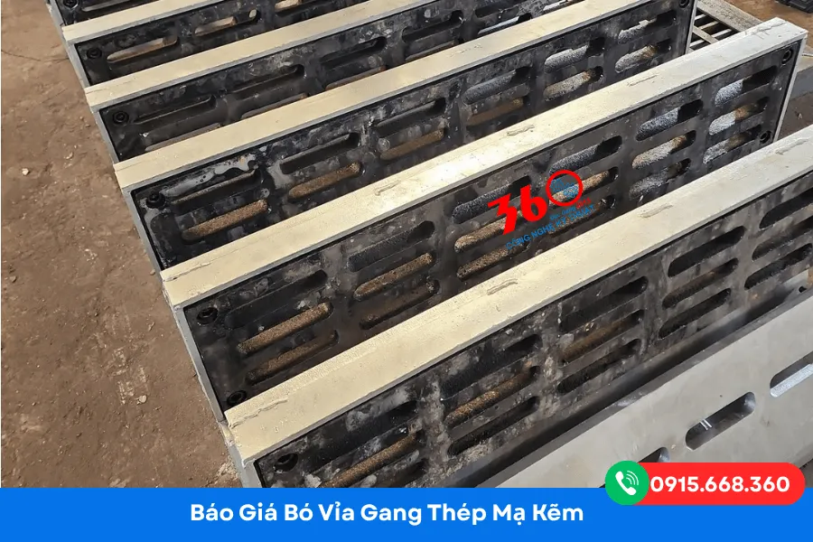 Bó vỉa gang thép mạ kẽm
