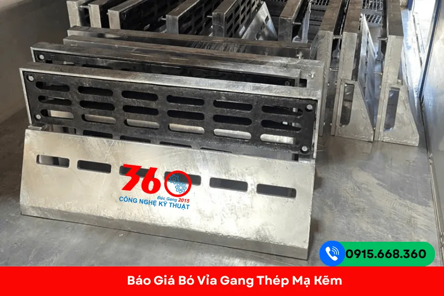 Bó vỉa gang thép mạ kẽm