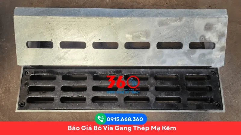 Báo giá bó vỉa gang thép mạ kẽm
