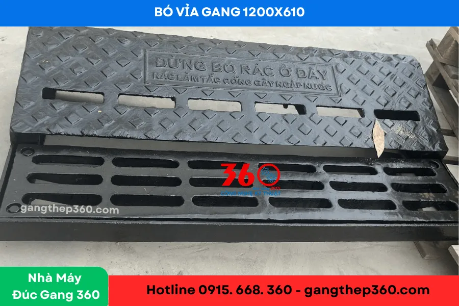 Bó vỉa gang 1200x610