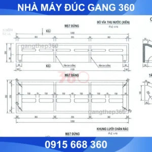 Bó vỉa gang 1200x610