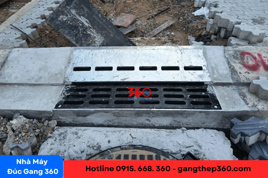 Bó vỉa gang 1200x610
