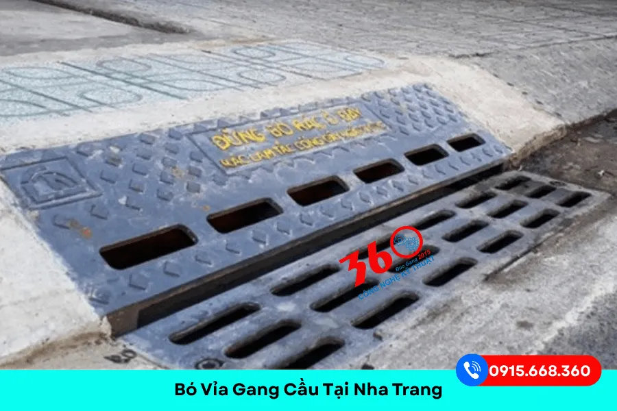 Bó vỉa gang cầu tại Nha Trang