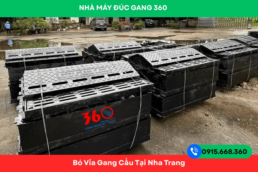 Bó vỉa gang cầu tại Nha Trang
