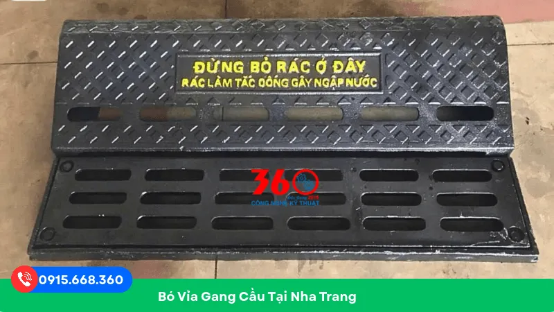 Bó vỉa gang cầu tại Nha Trang