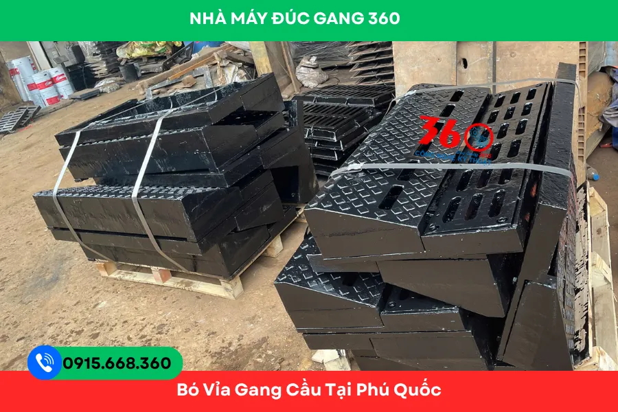 Bó vỉa gang cầu tại Phú Quốc