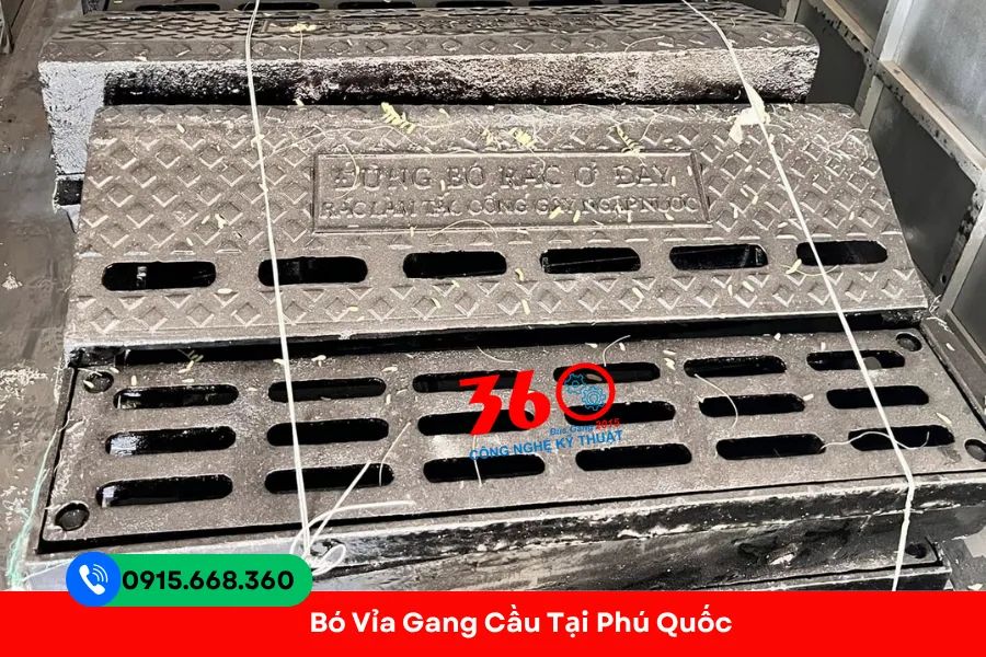 Bó vỉa gang cầu tại Phú Quốc