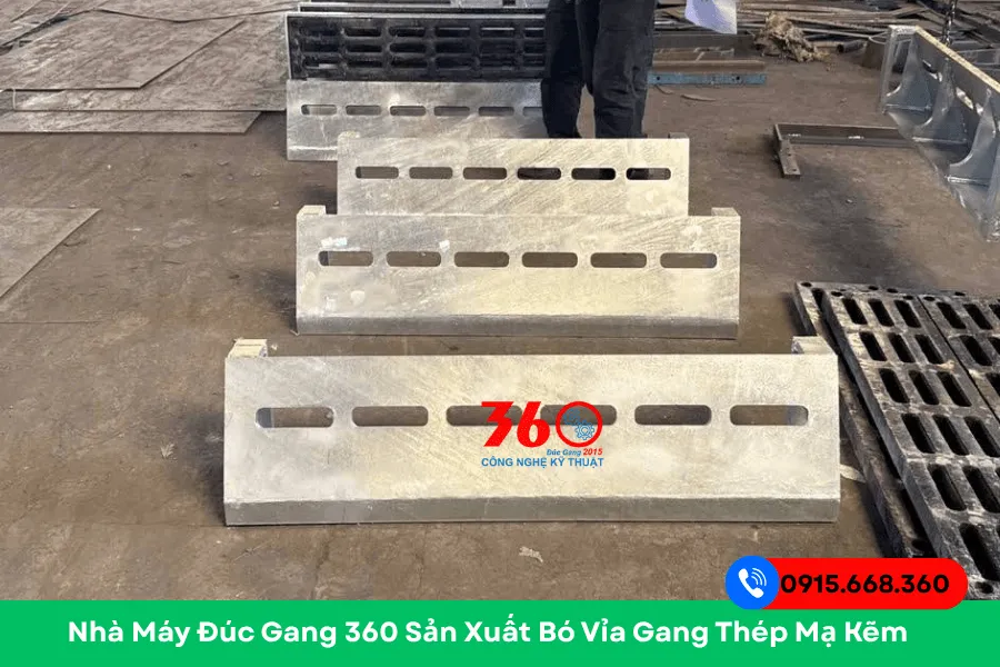 Bó vỉa gang thép mạ kẽm