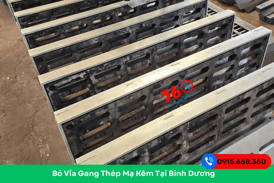 Bó vỉa gang thép mạ kẽm tại Bình Dương