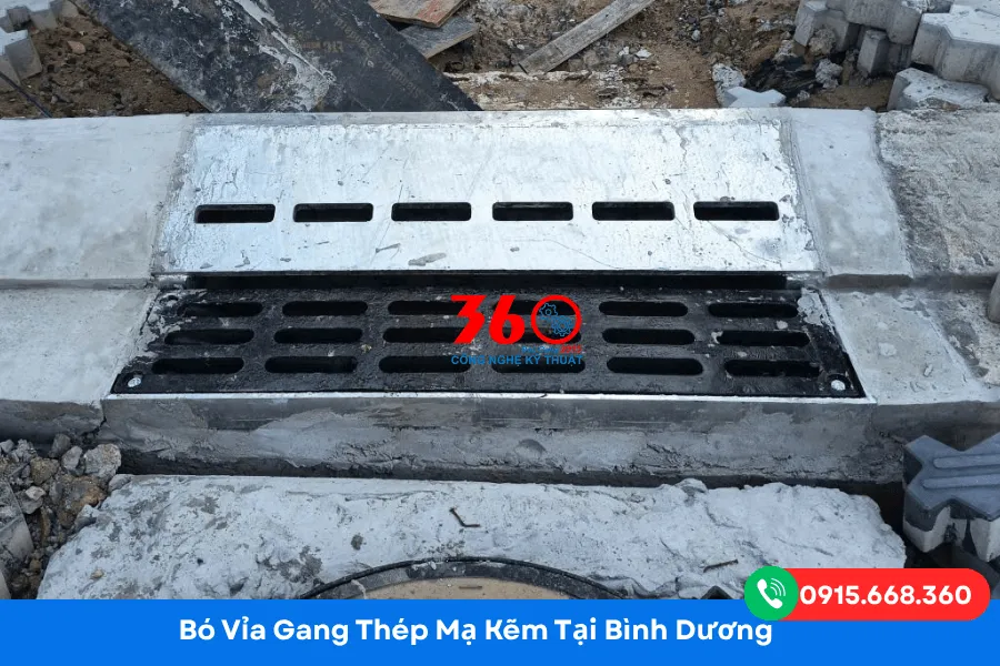 Bó vỉa gang thép mạ kẽm tại Bình Dương