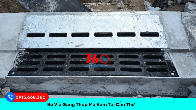 Bó vỉa gang thép mạ kẽm tại Cần Thơ