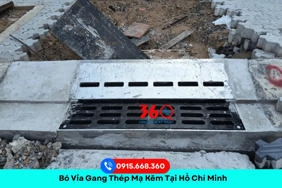 Bó vỉa gang thép mạ kẽm tại Hồ Chí Minh
