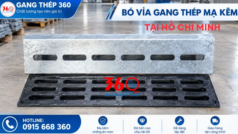 Bó vỉa gang thép mạ kẽm tại Hồ Chí Minh