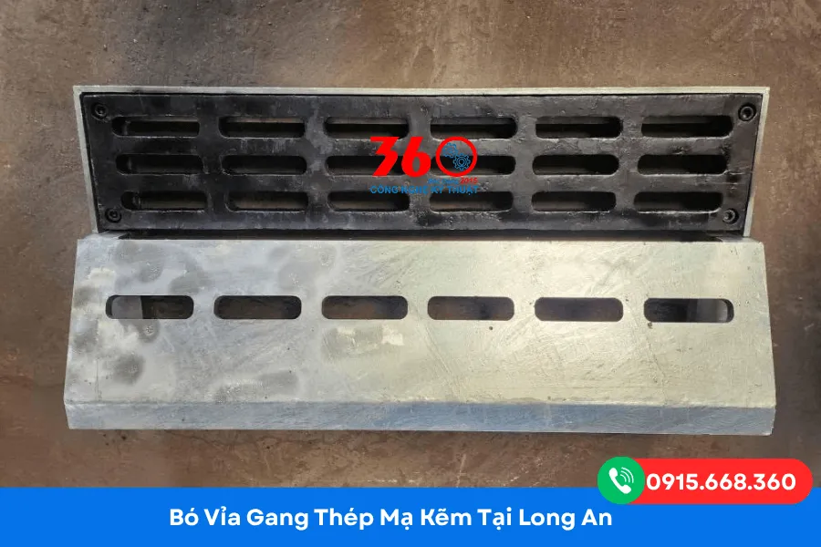 Bó vỉa gang thép mạ kẽm tại Long An