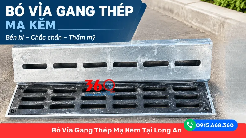 Bó vỉa gang thép mạ kẽm tại Long An