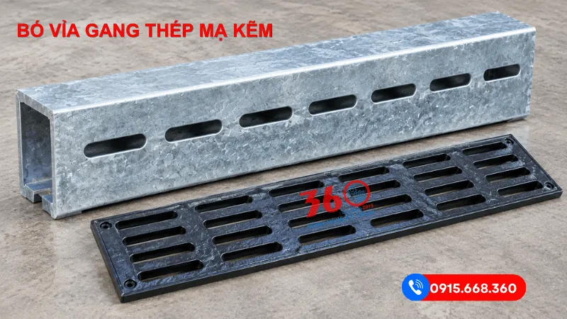 Bó vỉa gang thép mạ kẽm tại Tây Ninh
