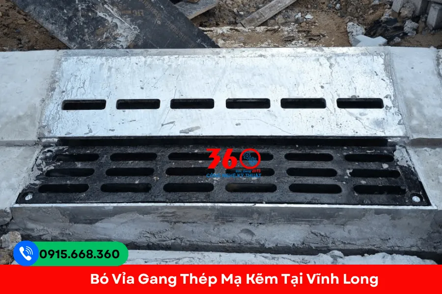 Bó vỉa gang thép mạ kẽm tại Vĩnh Long