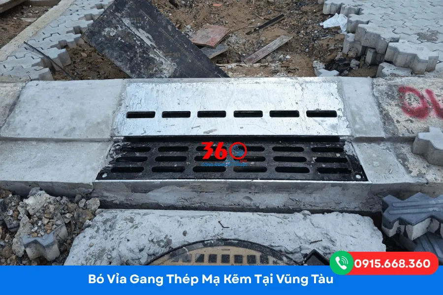 Bó vỉa gang thép mạ kẽm tại Vũng Tàu