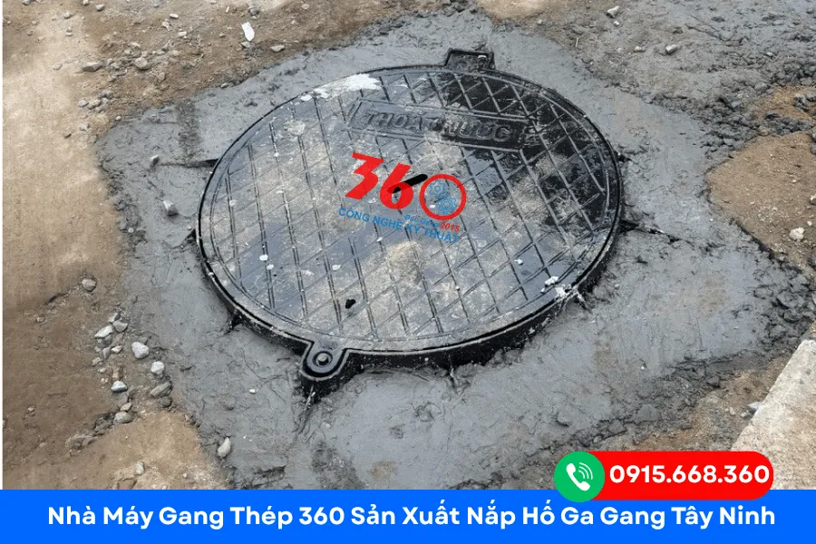 Nắp hố ga gang Tây Ninh
